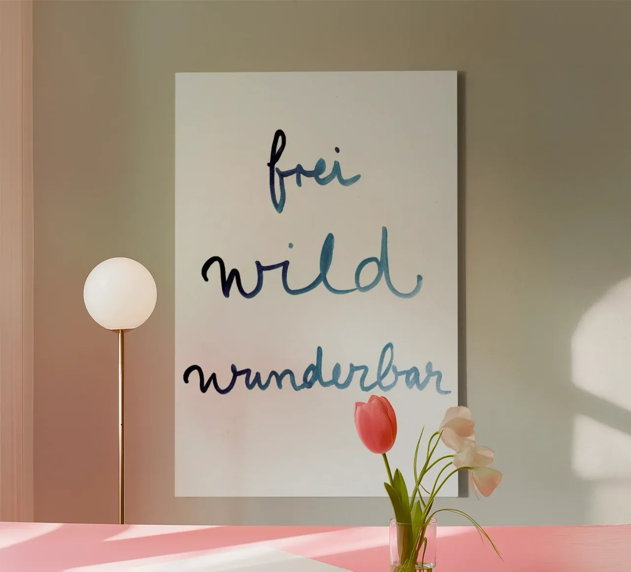 Frei Wild Wunderbar tela con Cornice a cassetta da UN-TYPISCH