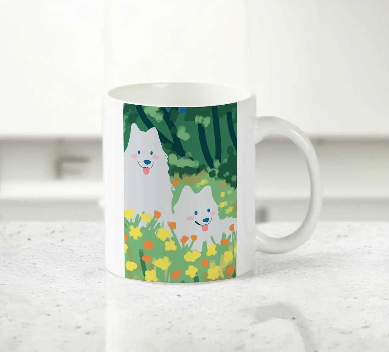 cani tazza in ceramica da Kevin Walters