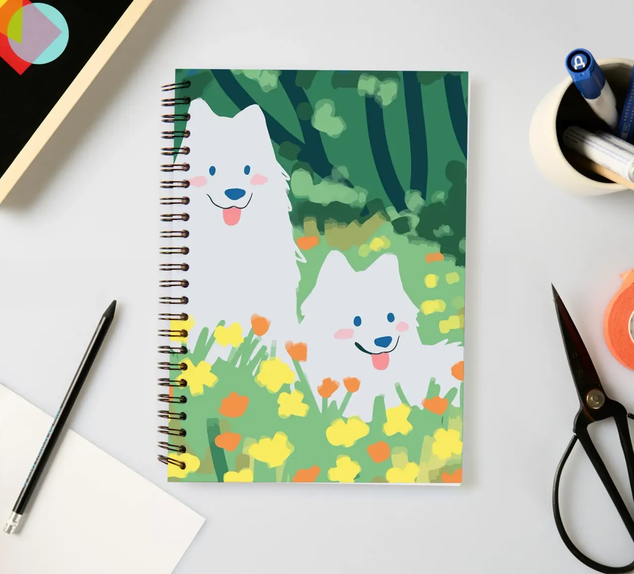 dogs spiral notebook by Kevin Walters