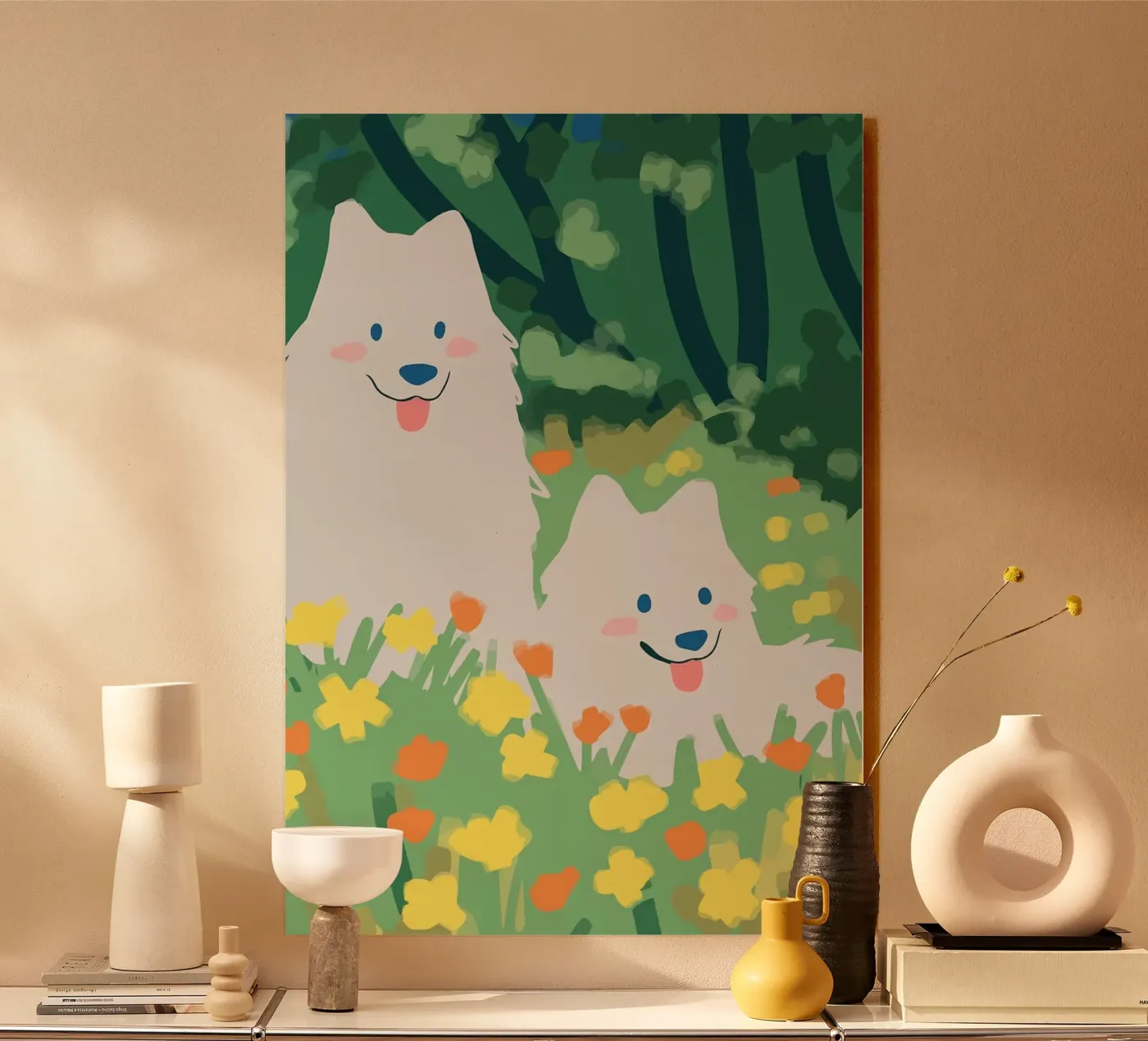 dogs Acryl-Glas von Kevin Walters