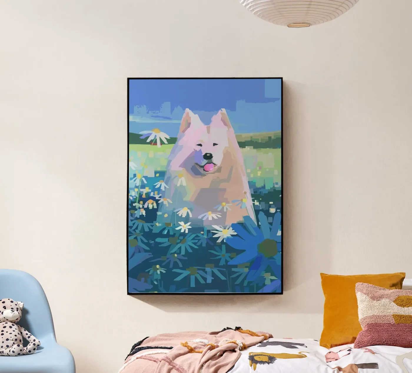 Hund Acryl-Glas von Kevin Walters