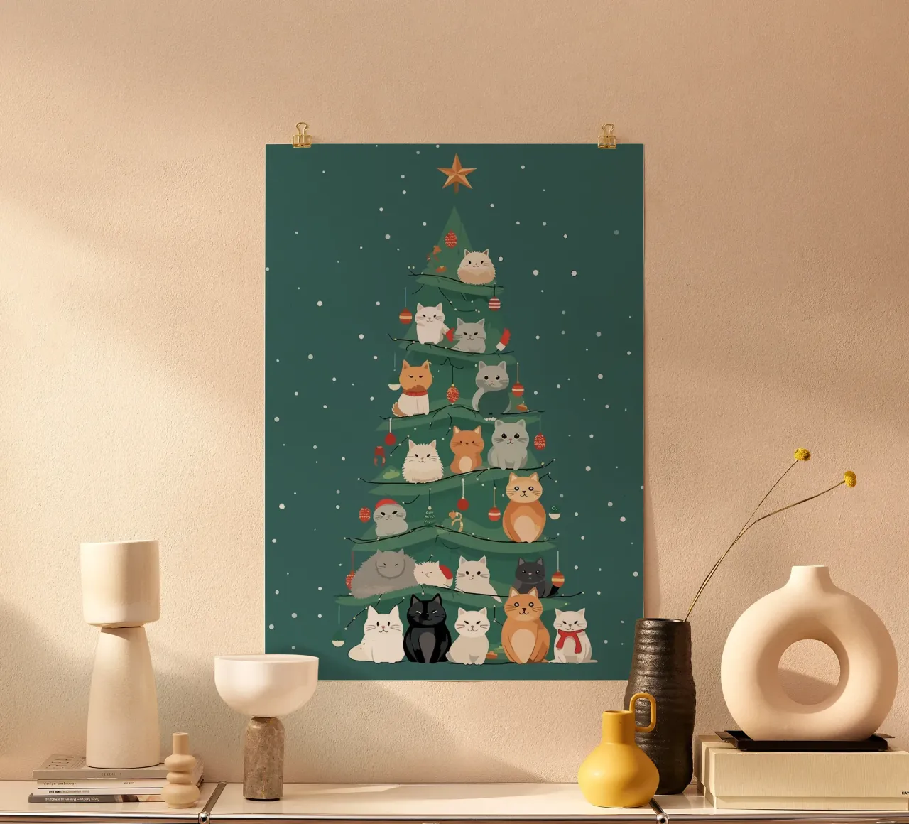 katten poster van Kevin Walters