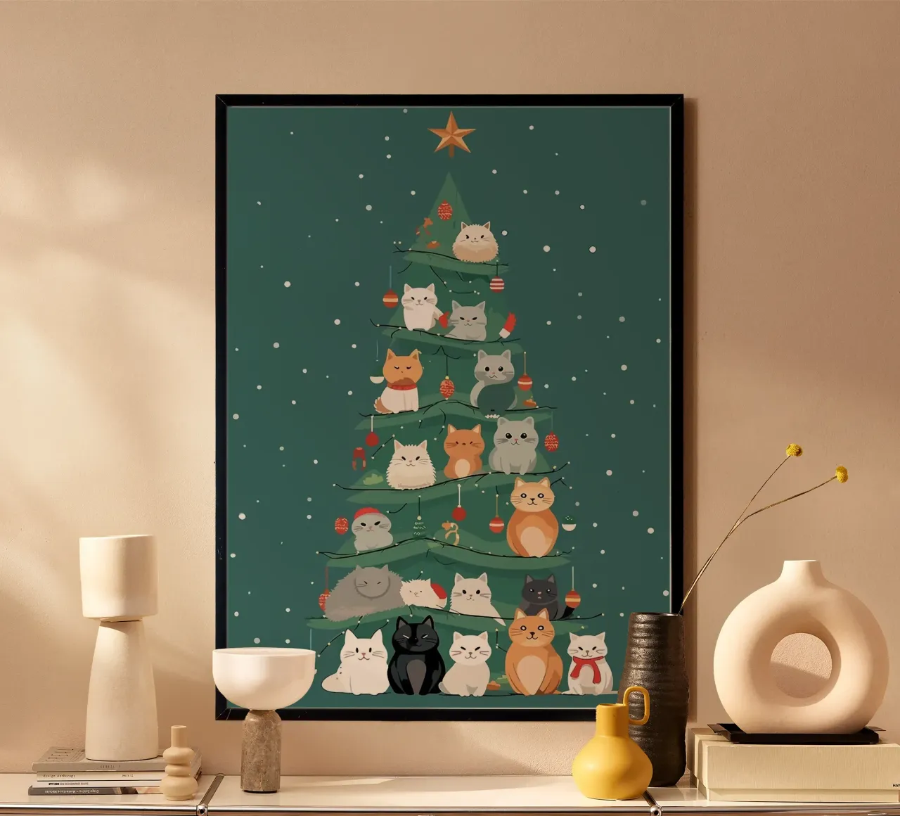 katten poster van Kevin Walters