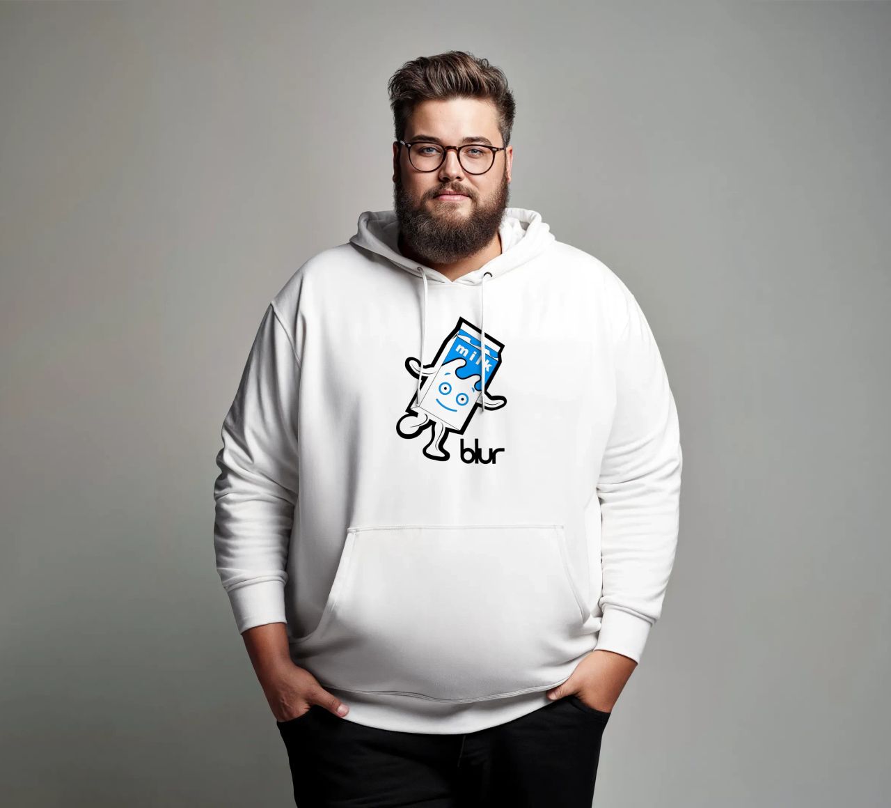 Latte Blur felpa con cappuccio da FKochStudio