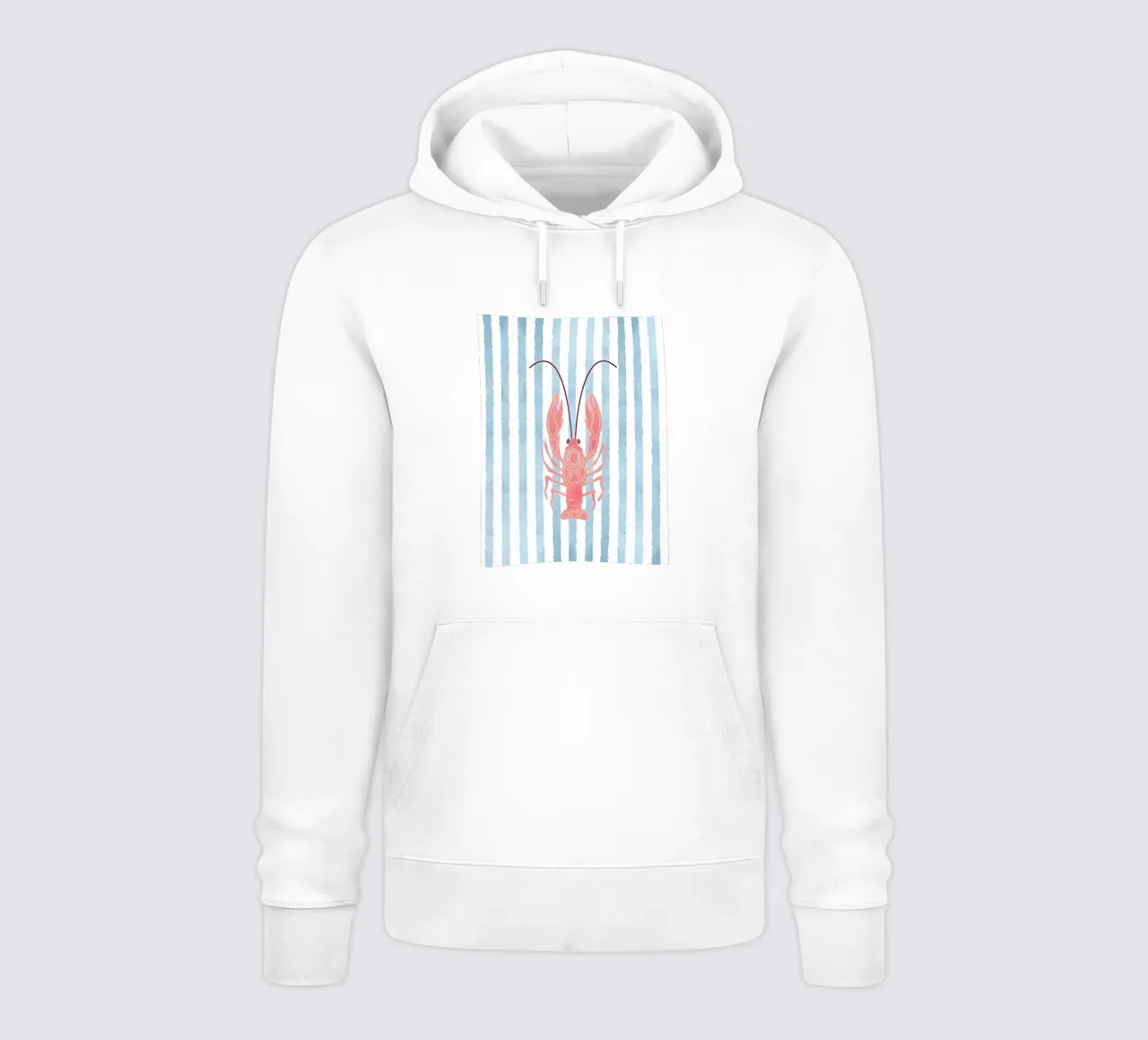 Chic náutico con un toque de langosta sudadera con capucha de cafelab
