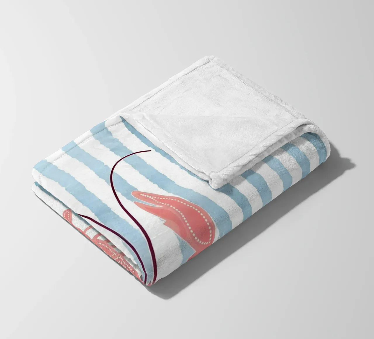 Chic nautico con un tocco di aragosta coperta in pile da cafelab