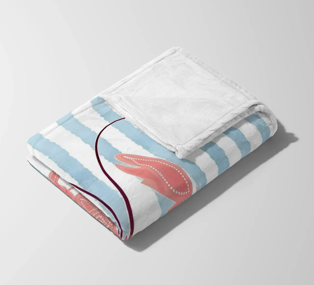 Chic nautico con un tocco di aragosta coperta in pile da cafelab