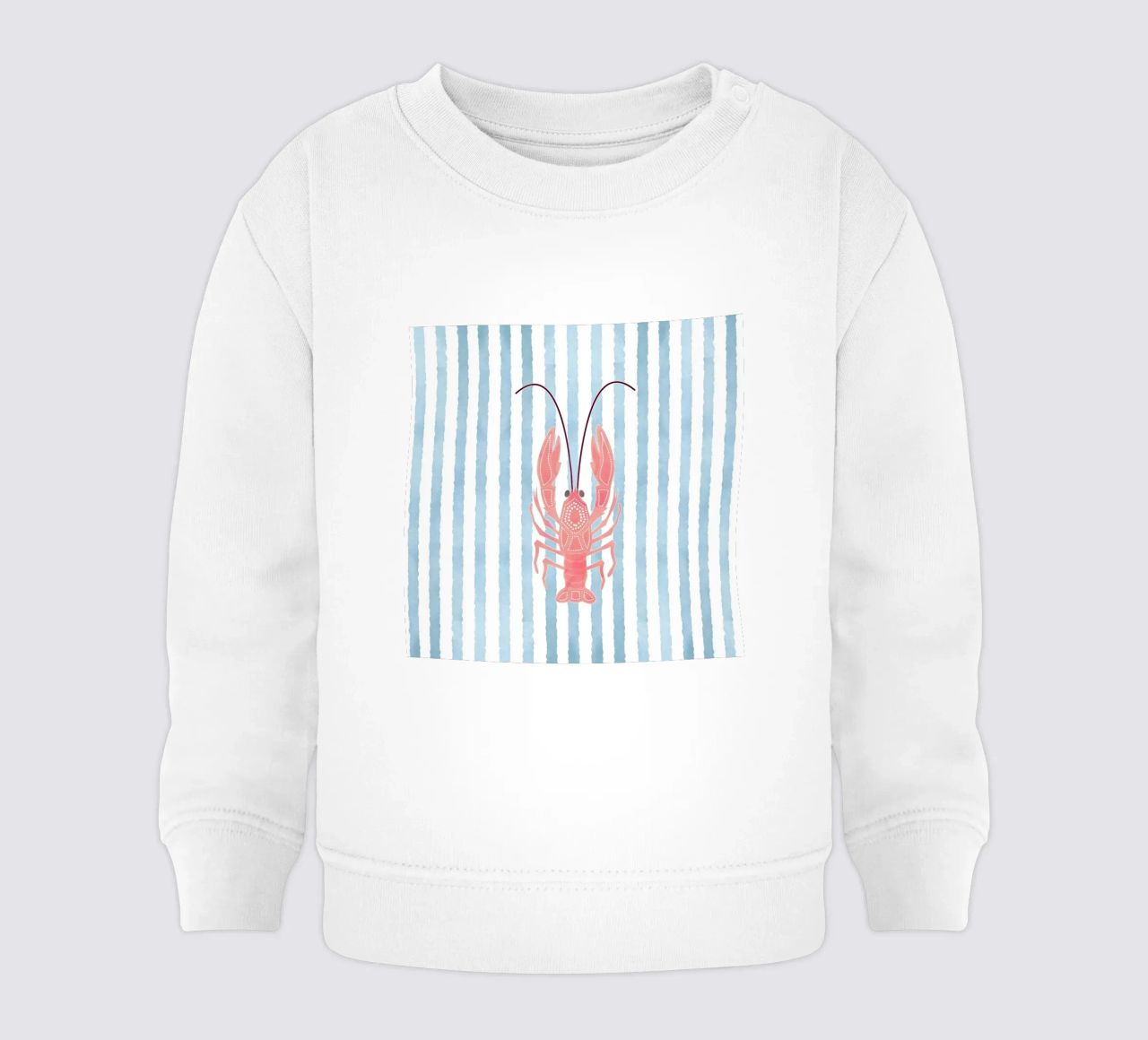 Chic nautico con un tocco di aragosta felpa neonato da cafelab