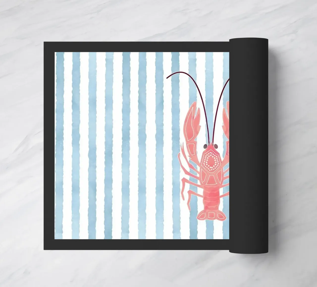 Chic nautico con un tocco di aragosta zerbino da cafelab