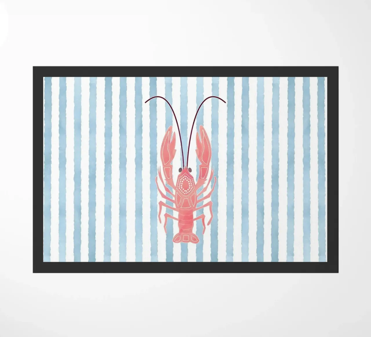 Chic nautico con un tocco di aragosta zerbino da cafelab