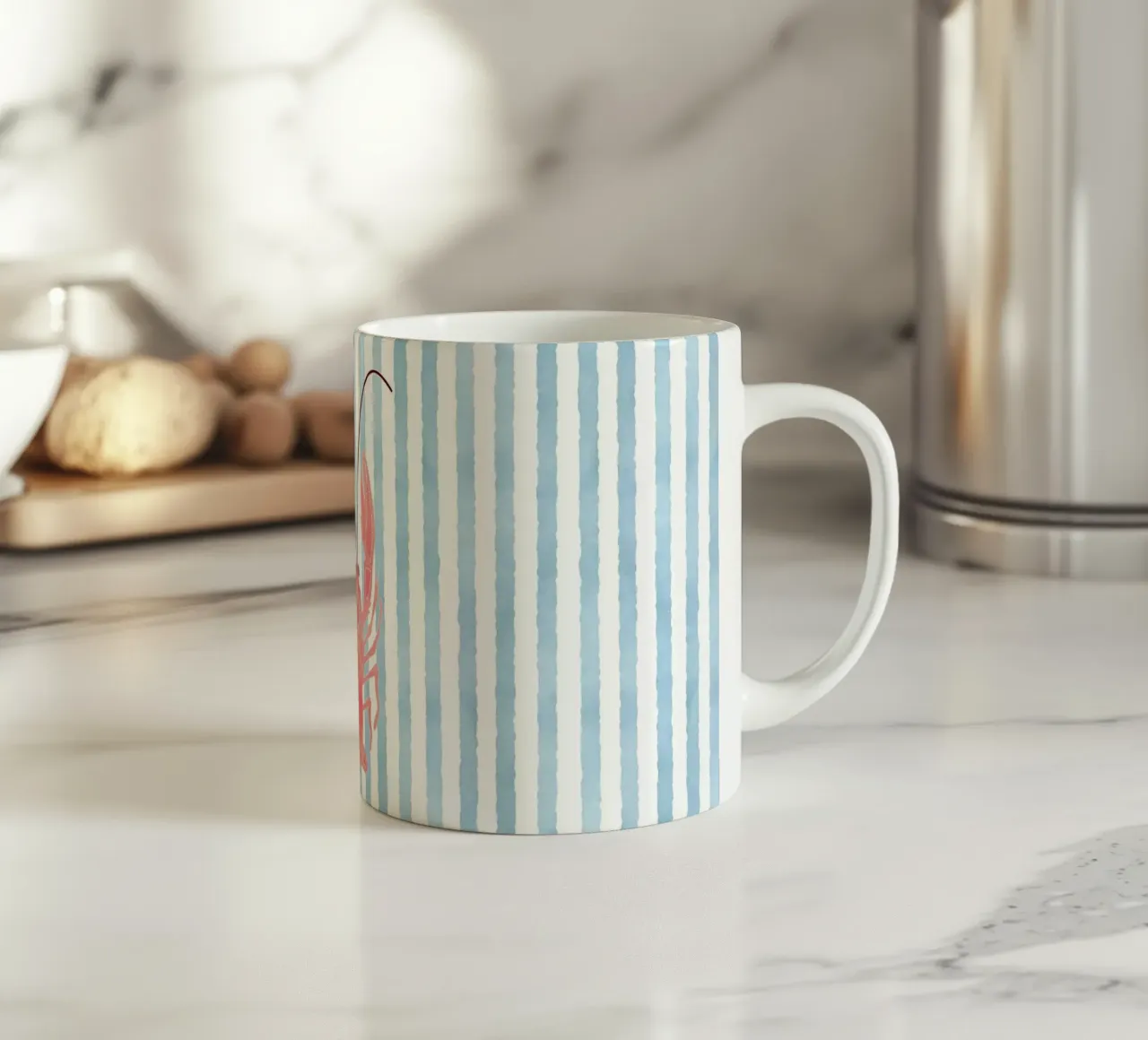 Nautische Chic met een Kreeft Twist keramische mok van cafelab