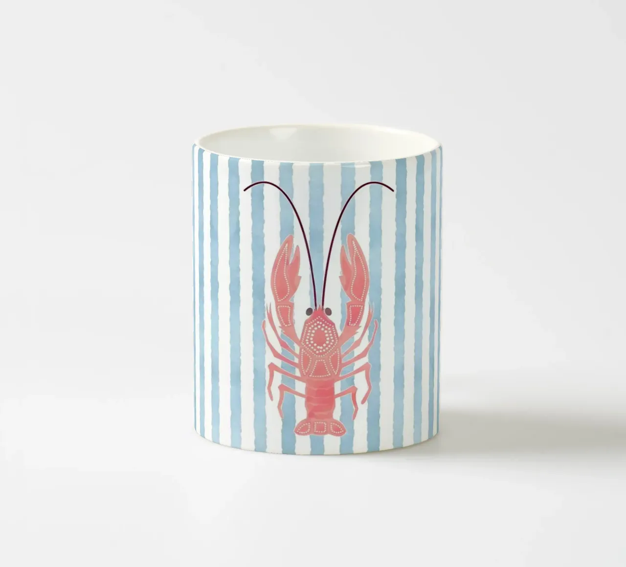 Nautischer Chic mit Hummer-Twist Keramik Tasse von cafelab