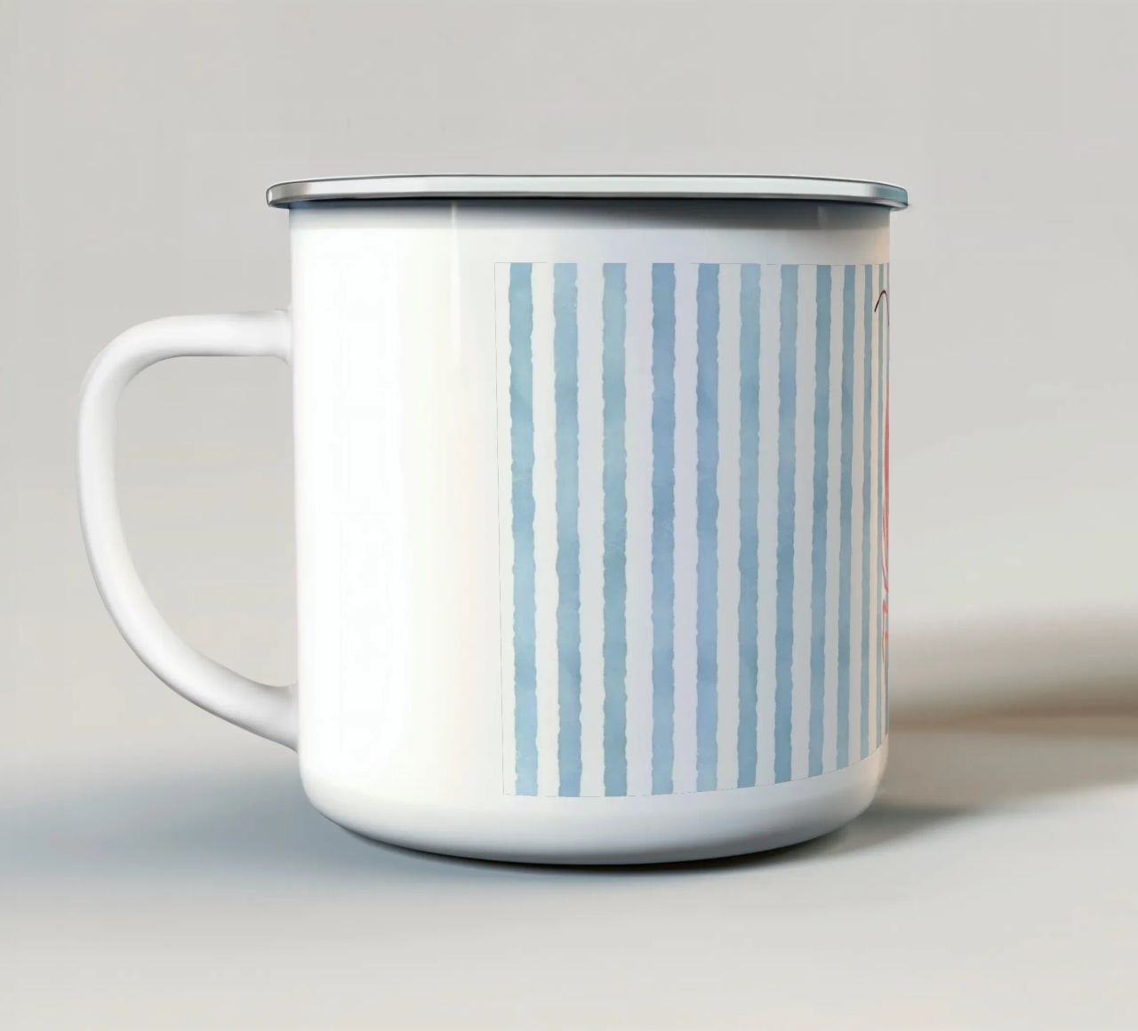 Chic nautico con un tocco di aragosta tazza in smalto da cafelab