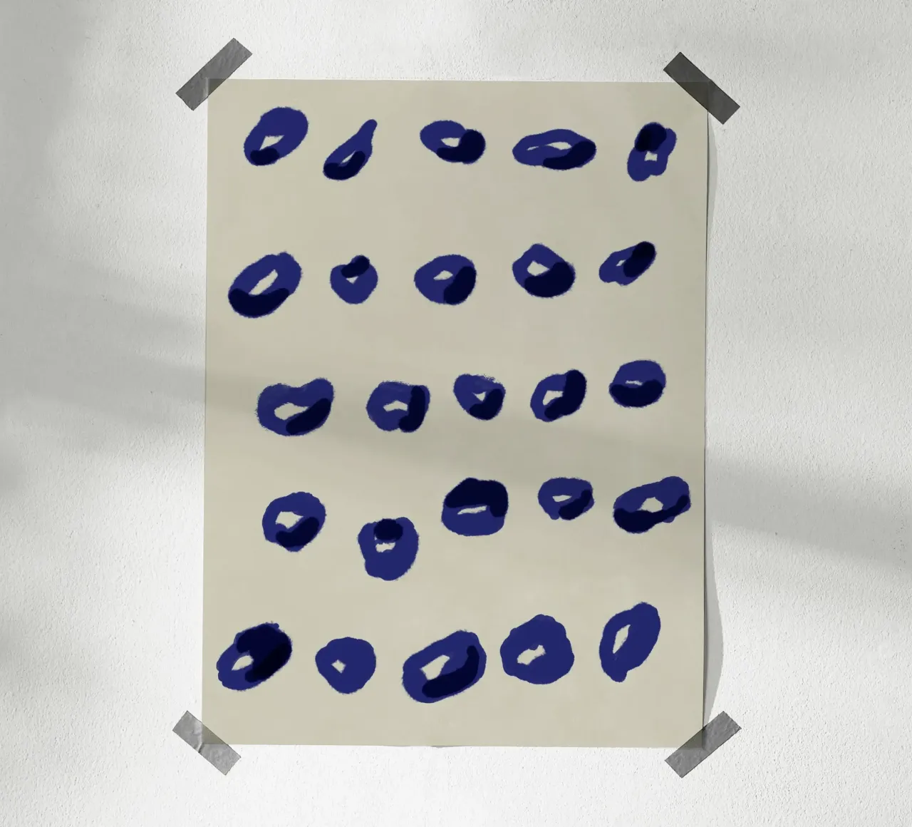 Kleine cirkels minimalistisch poster van Little Dean