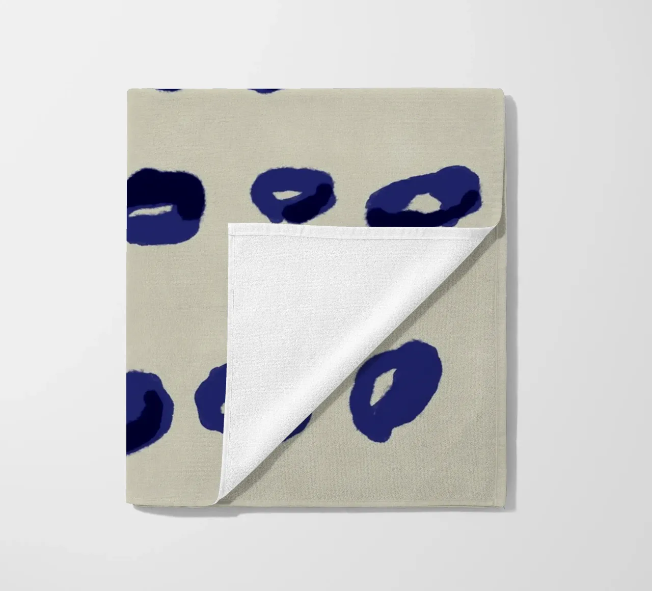 Little circles minimalist beach towel by Little Dean
