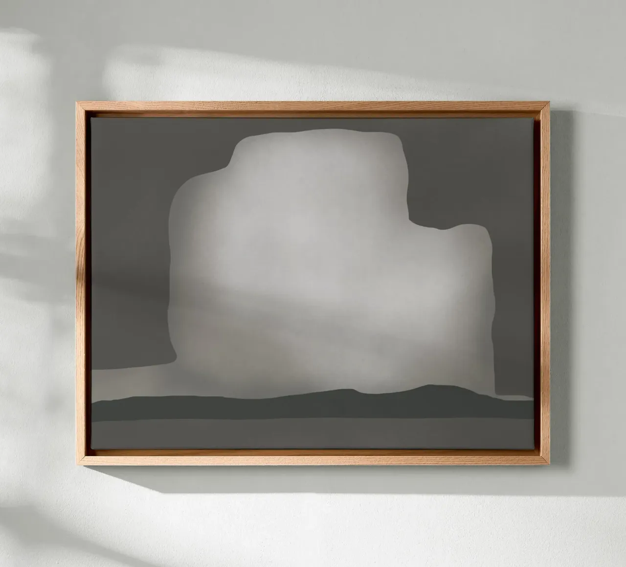 Abstract in de lucht canvas met Baklijst van Little Dean