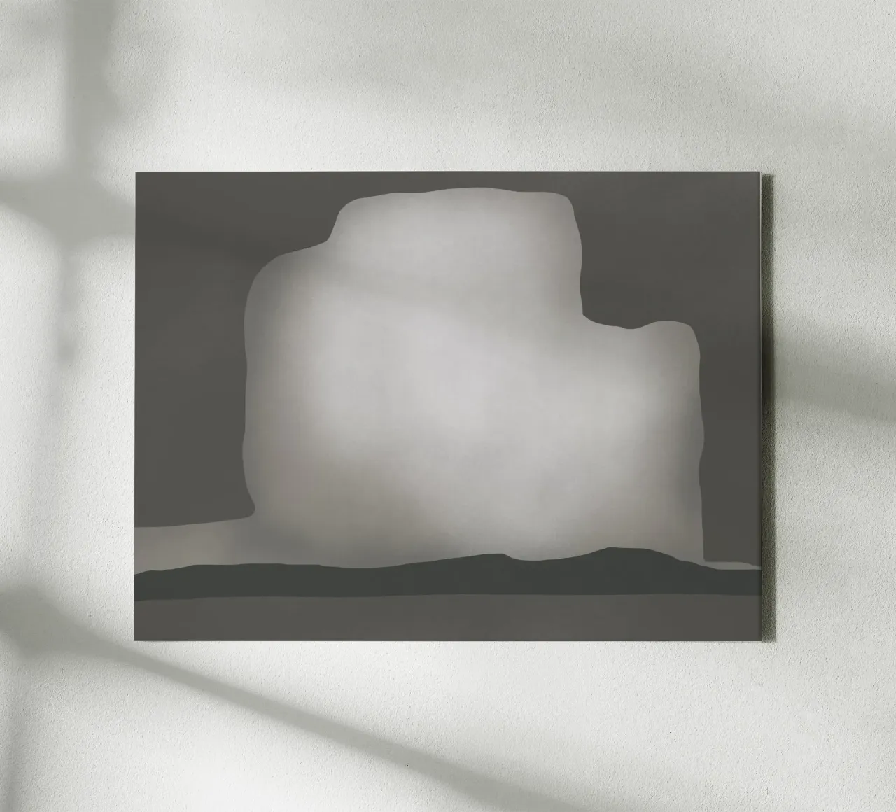 Abstract in de lucht canvas met Baklijst van Little Dean