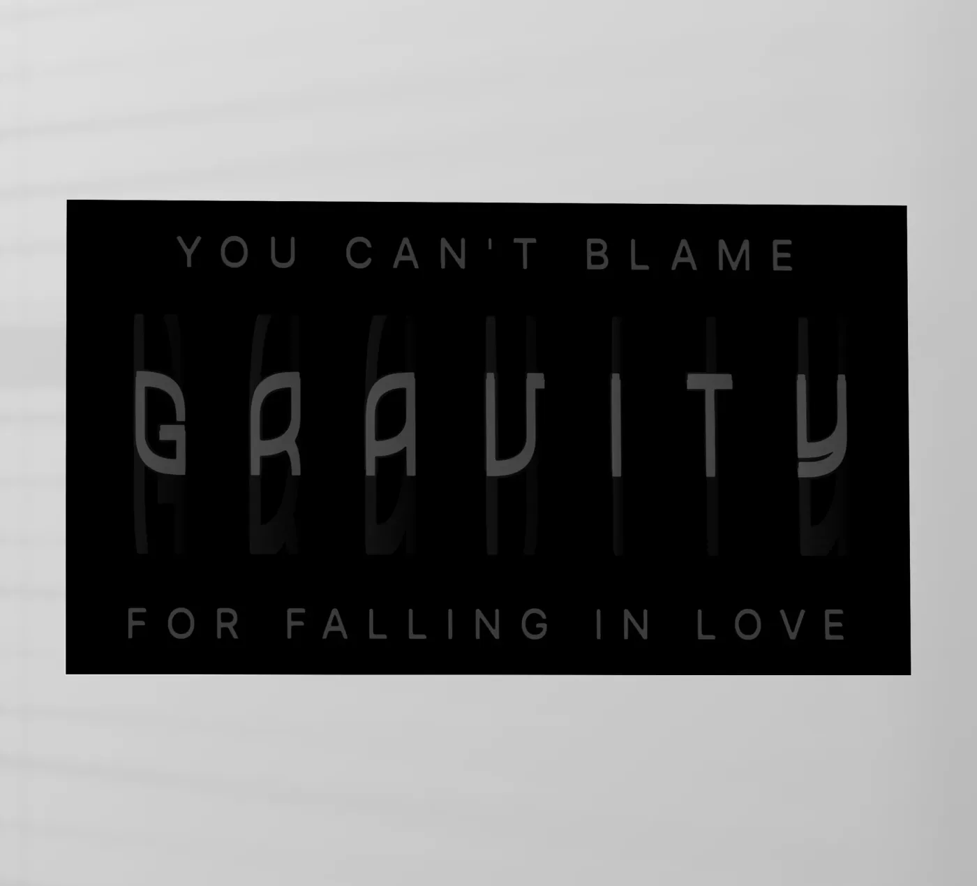 Gravité film rétro-éclairé de Gunawan Rb