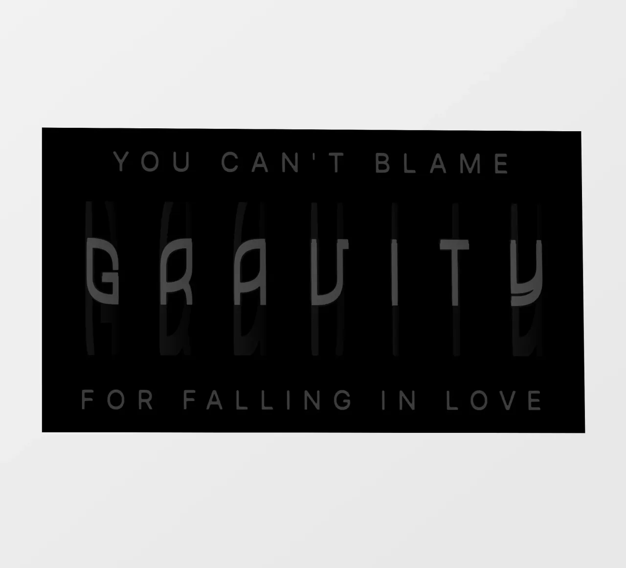 Gravity fotobehang van Gunawan Rb