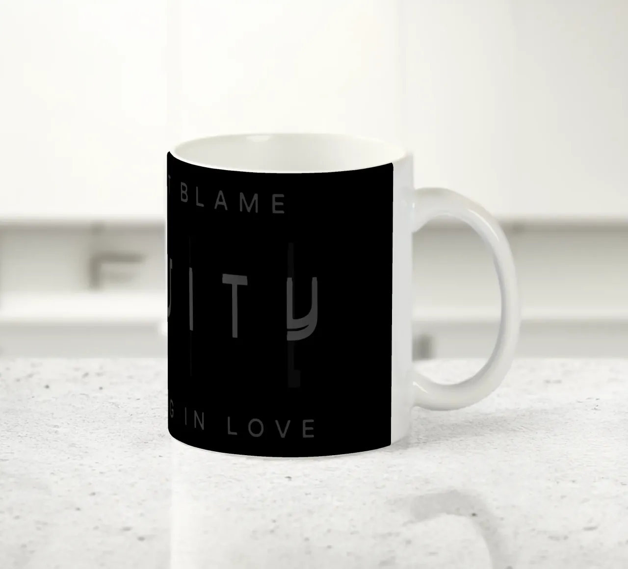 Gravity ceramic mug by Gunawan Rb