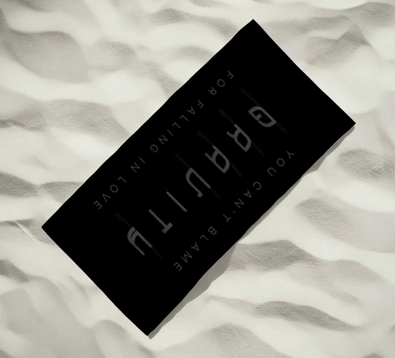 Gravity beach towel by Gunawan Rb