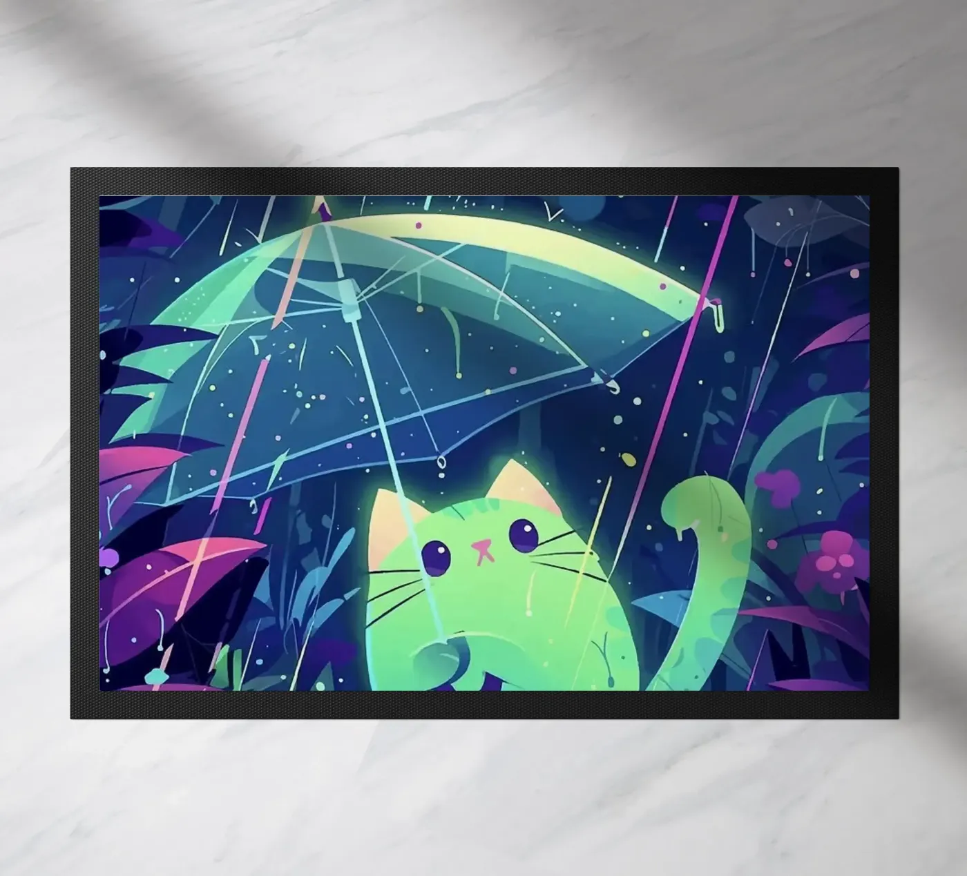 cat doormat by Kevin Walters