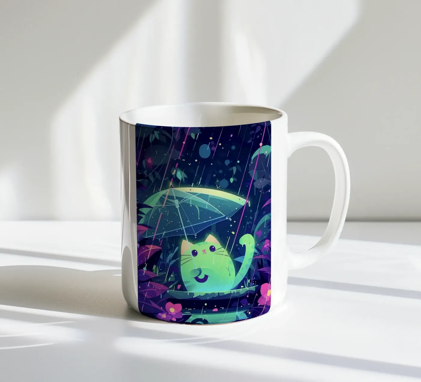 cat ceramic mug by Kevin Walters