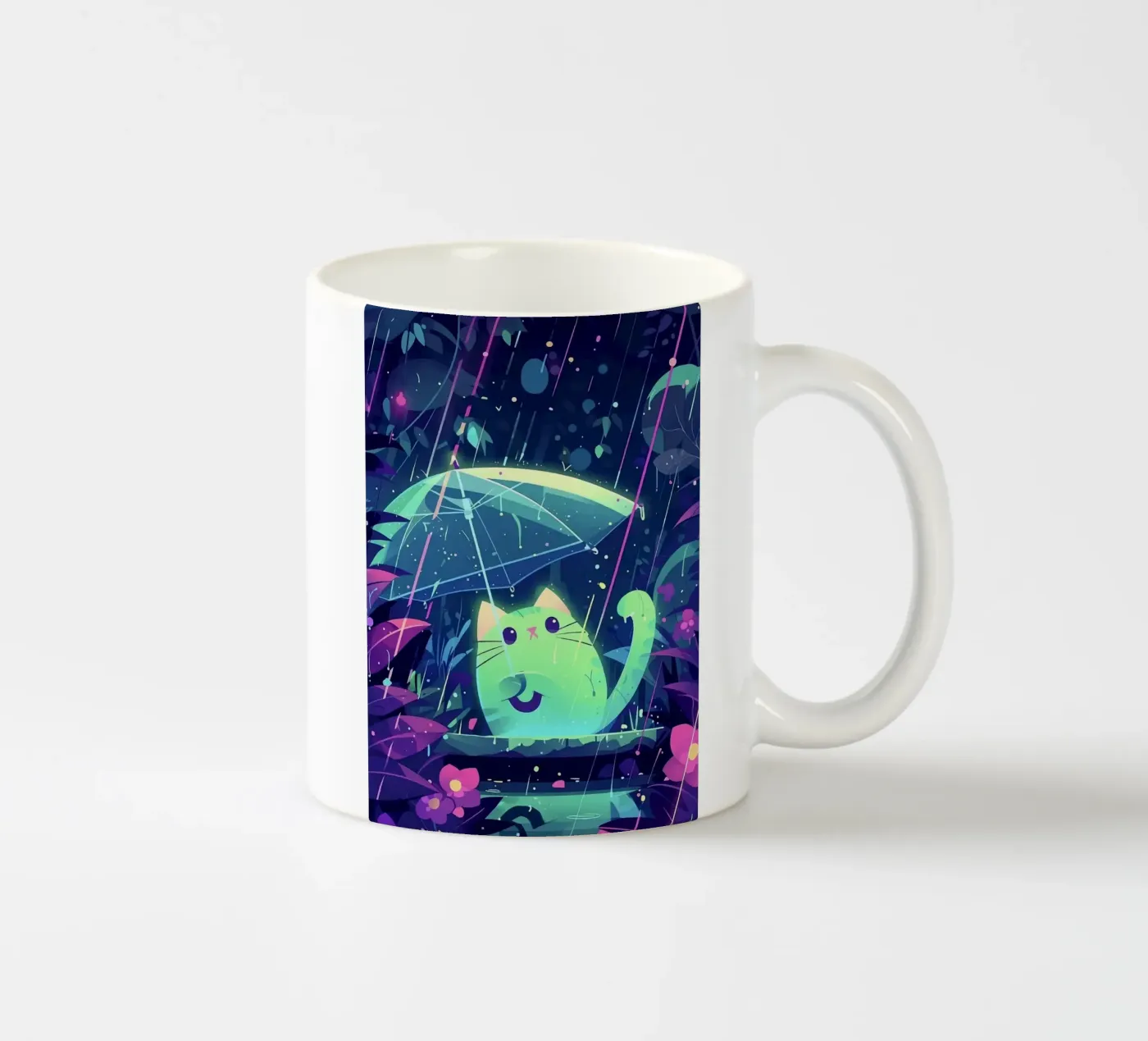 cat ceramic mug by Kevin Walters