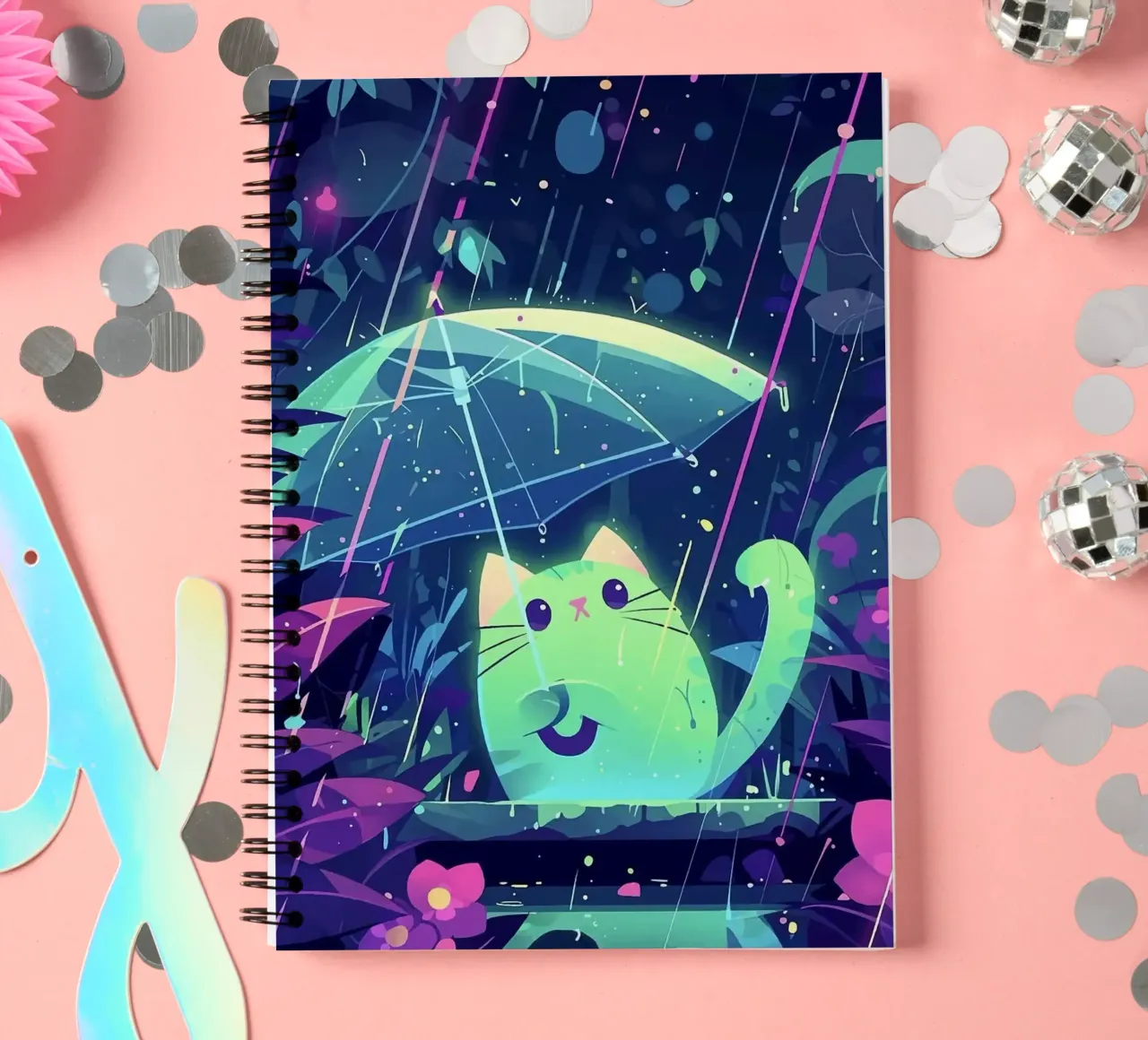 cat spiral notebook by Kevin Walters