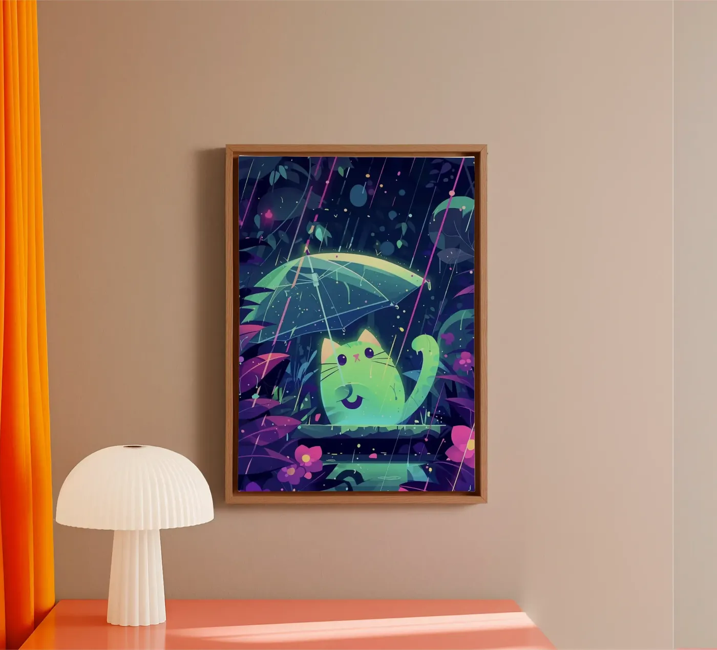 cat canvas by Kevin Walters