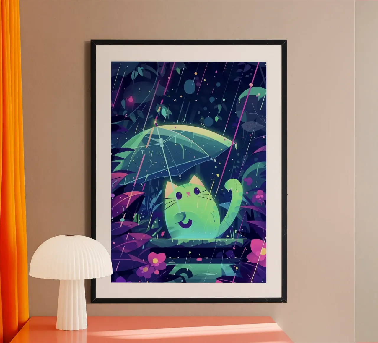 kat poster van Kevin Walters