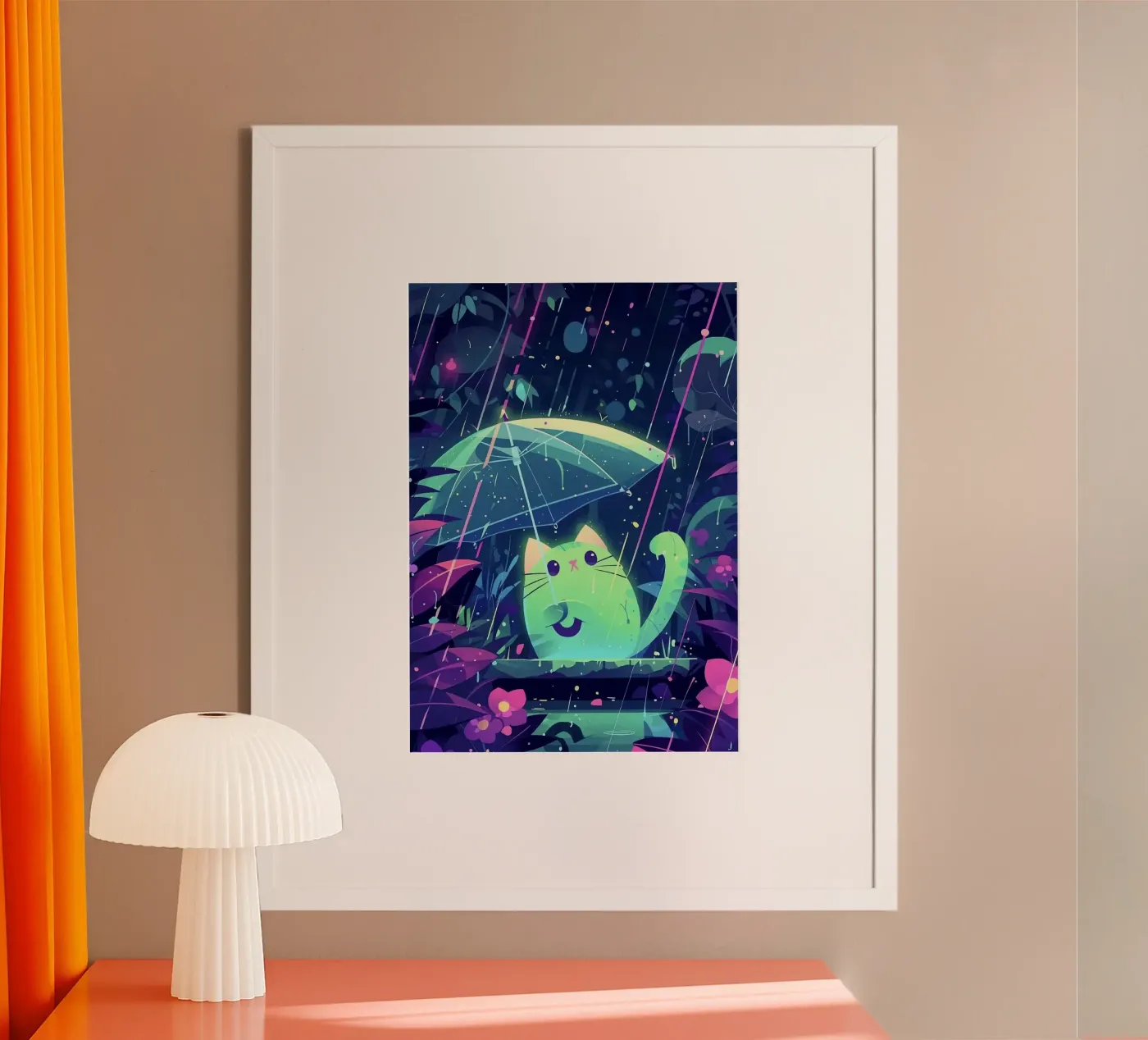kat poster van Kevin Walters