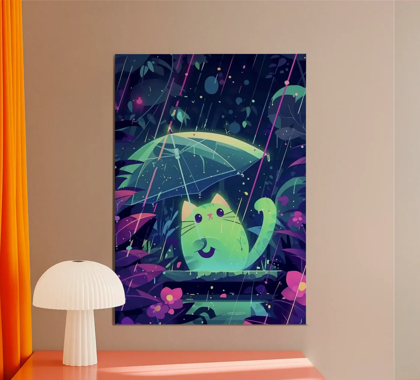 kat poster van Kevin Walters