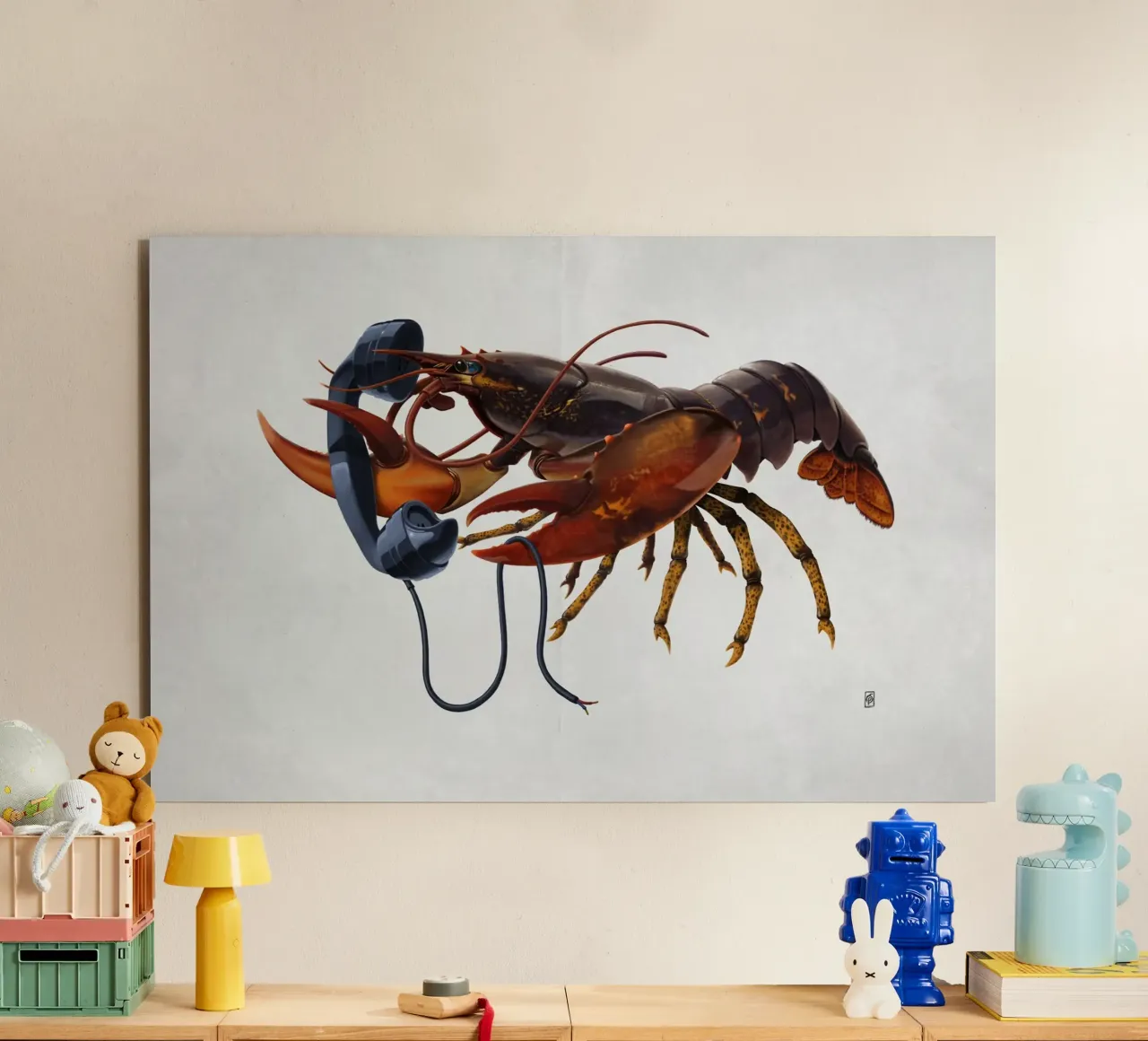 Calling Salvador (Wordless) alluminio dibond da Rob Art | Illustration