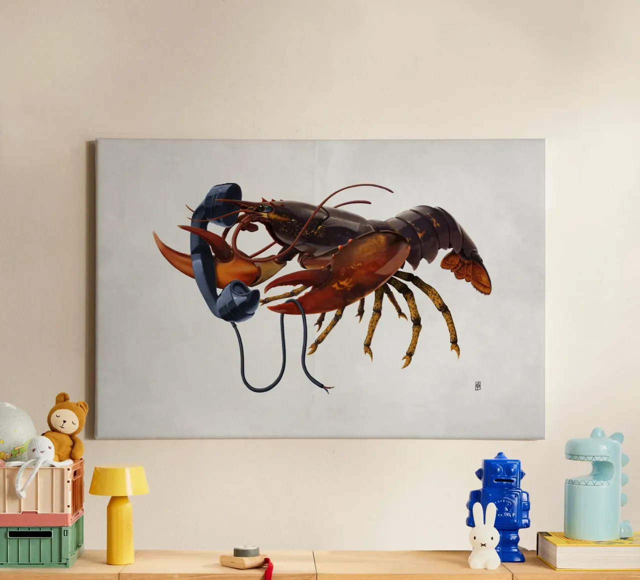 Calling Salvador (Wordless) canvas by Rob Art | Illustration