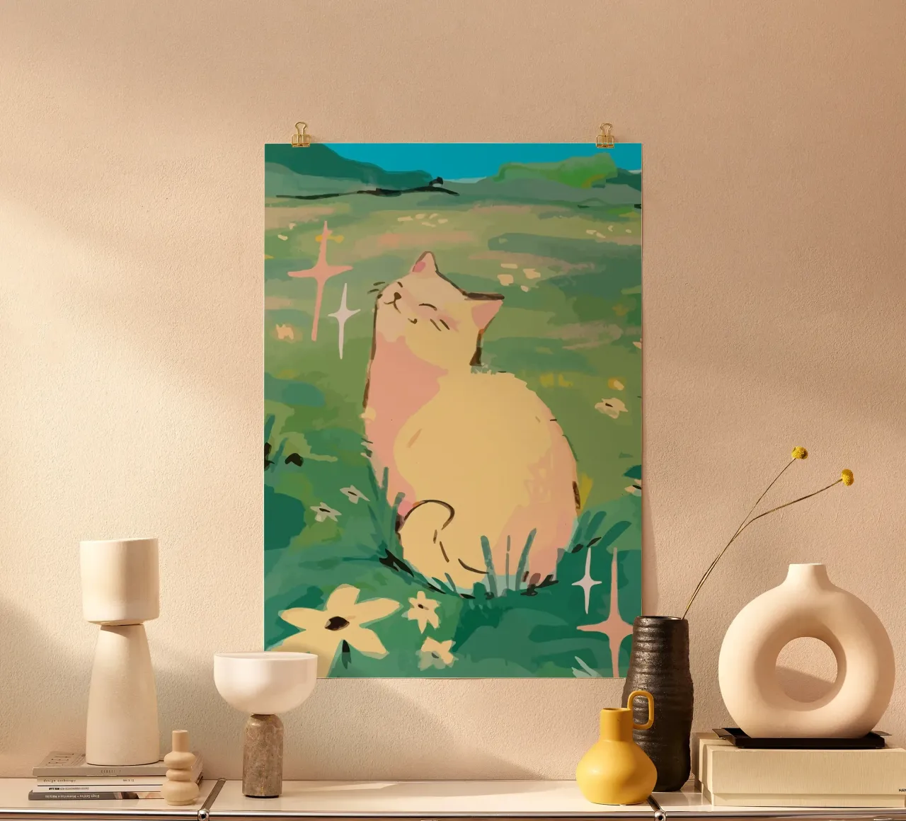 cat poster by Kevin Walters