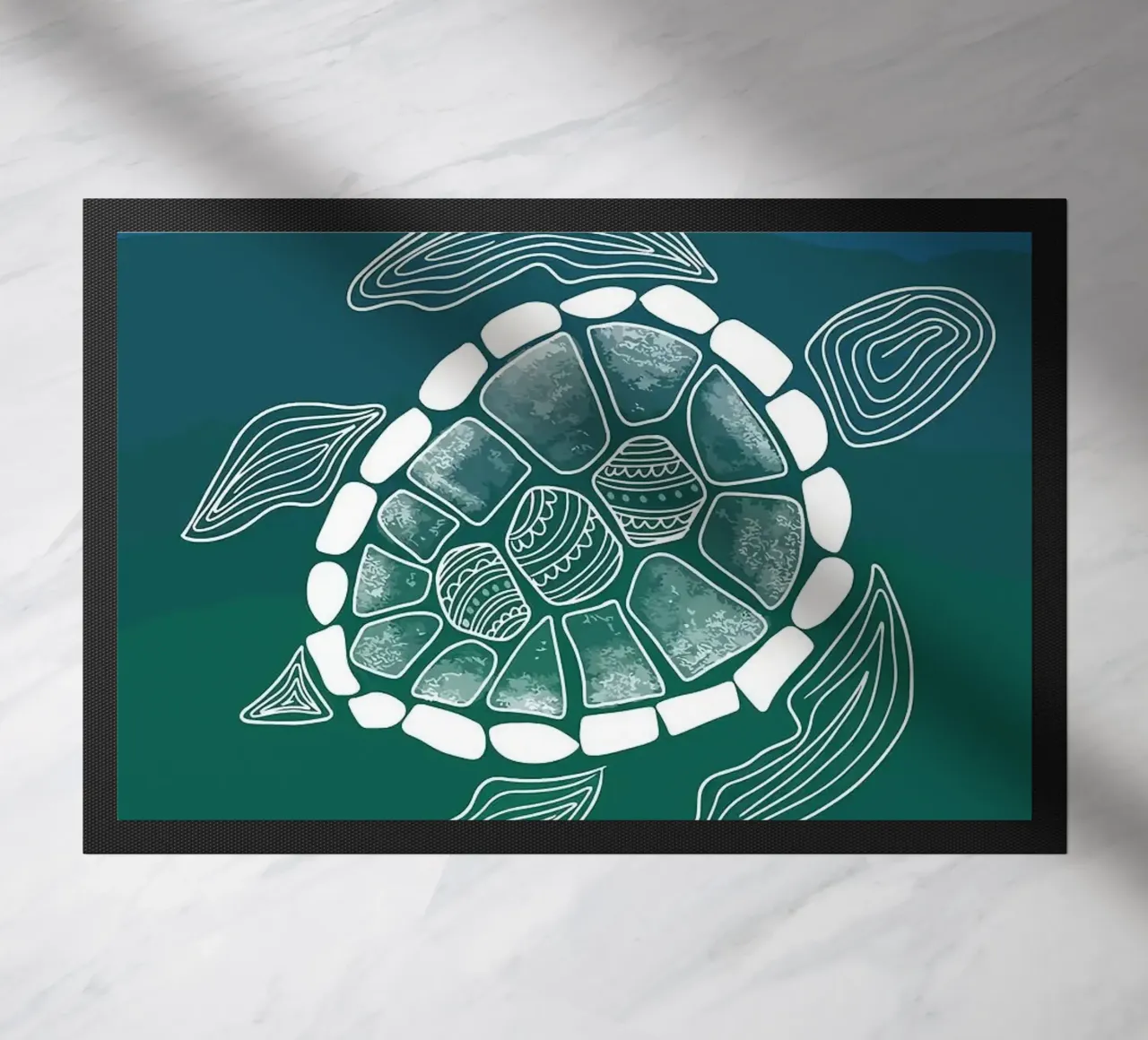 sea turtle doormat by Kevin Walters
