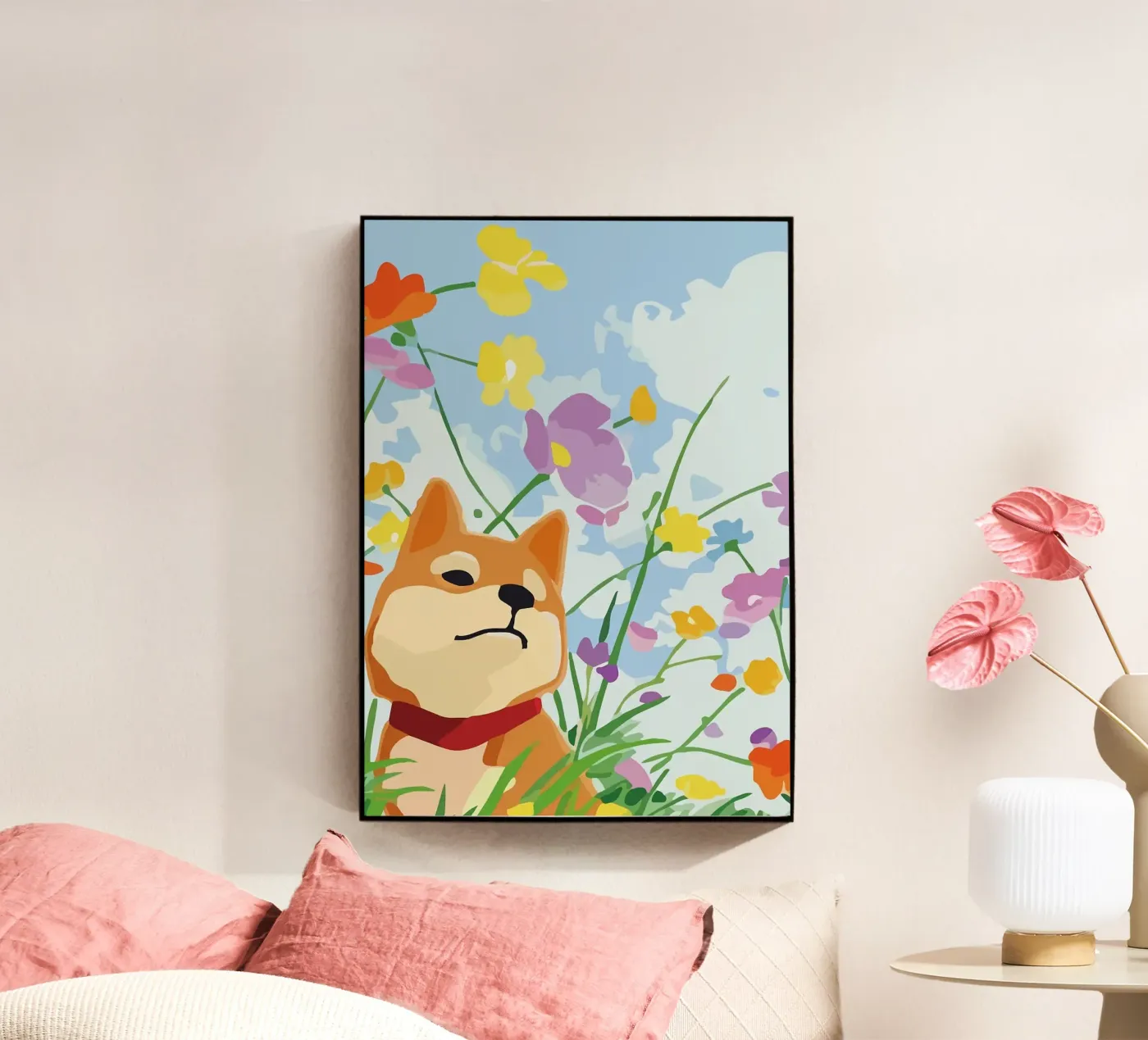 dog acrylic glass by Kevin Walters