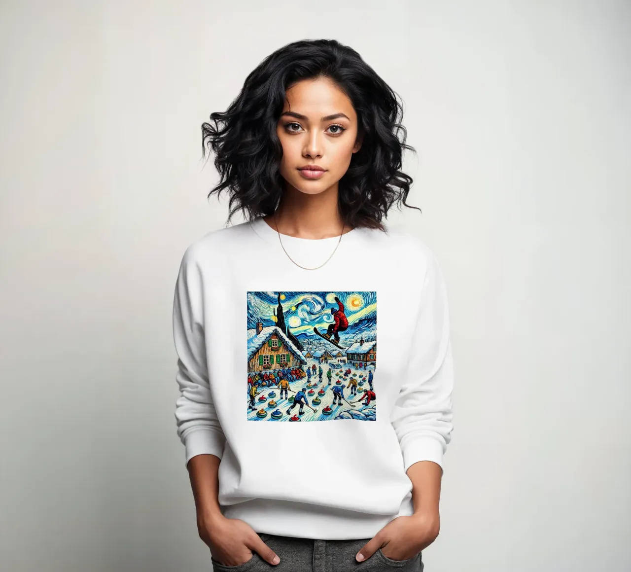 Alpine Curl the Ice felpa da Vintage Van Gogh