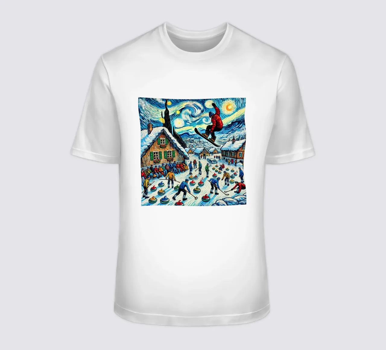 Alpine Curl the Ice t-shirt da Vintage Van Gogh
