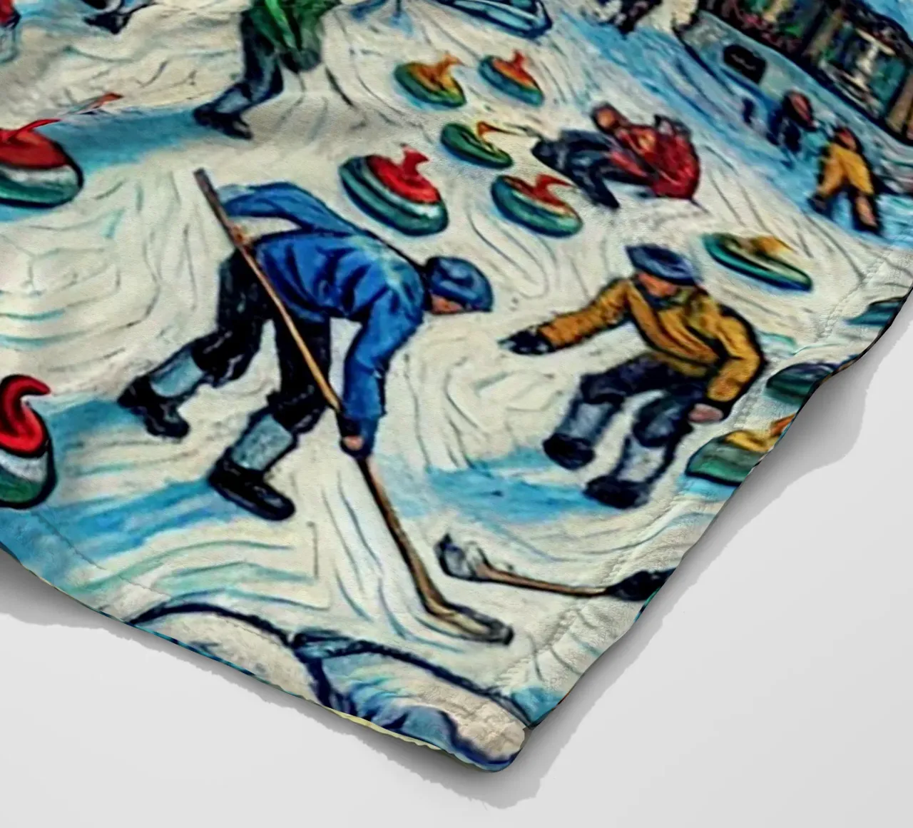 Alpine Curl the Ice coperta in pile da Vintage Van Gogh