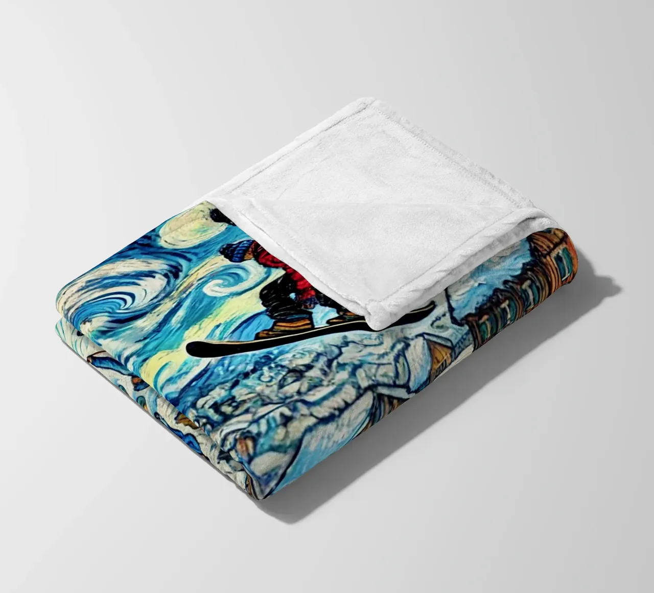 Alpine Curl the Ice coperta in pile da Vintage Van Gogh