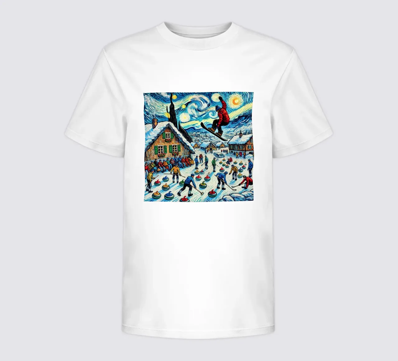 Alpine Curl the Ice t-shirt bambini da Vintage Van Gogh
