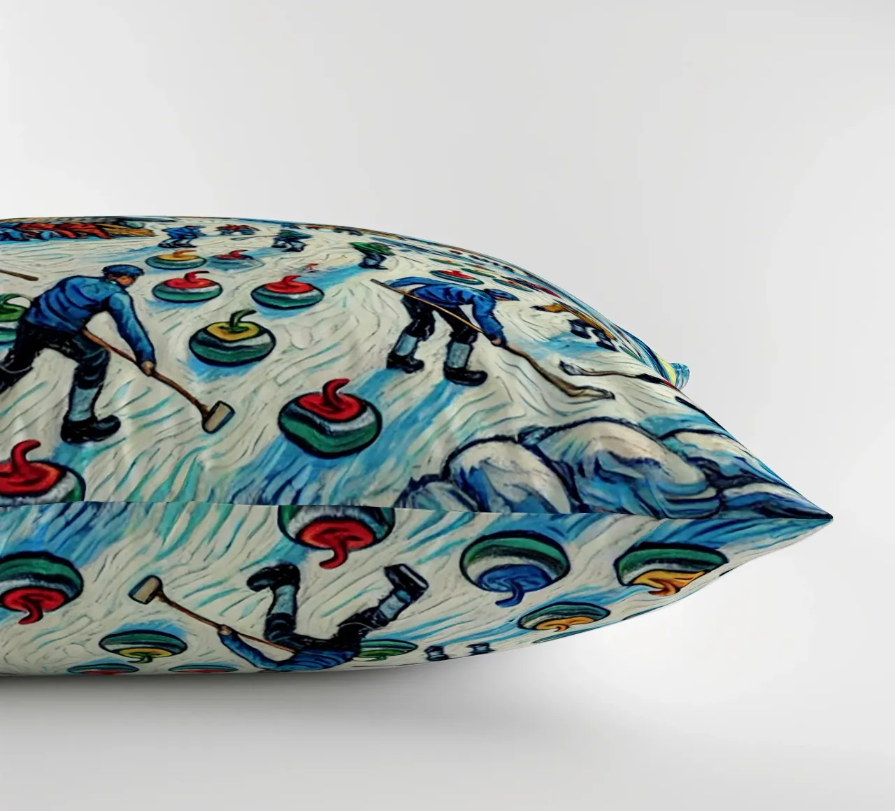 Alpine Curl the Ice cuscino da Vintage Van Gogh