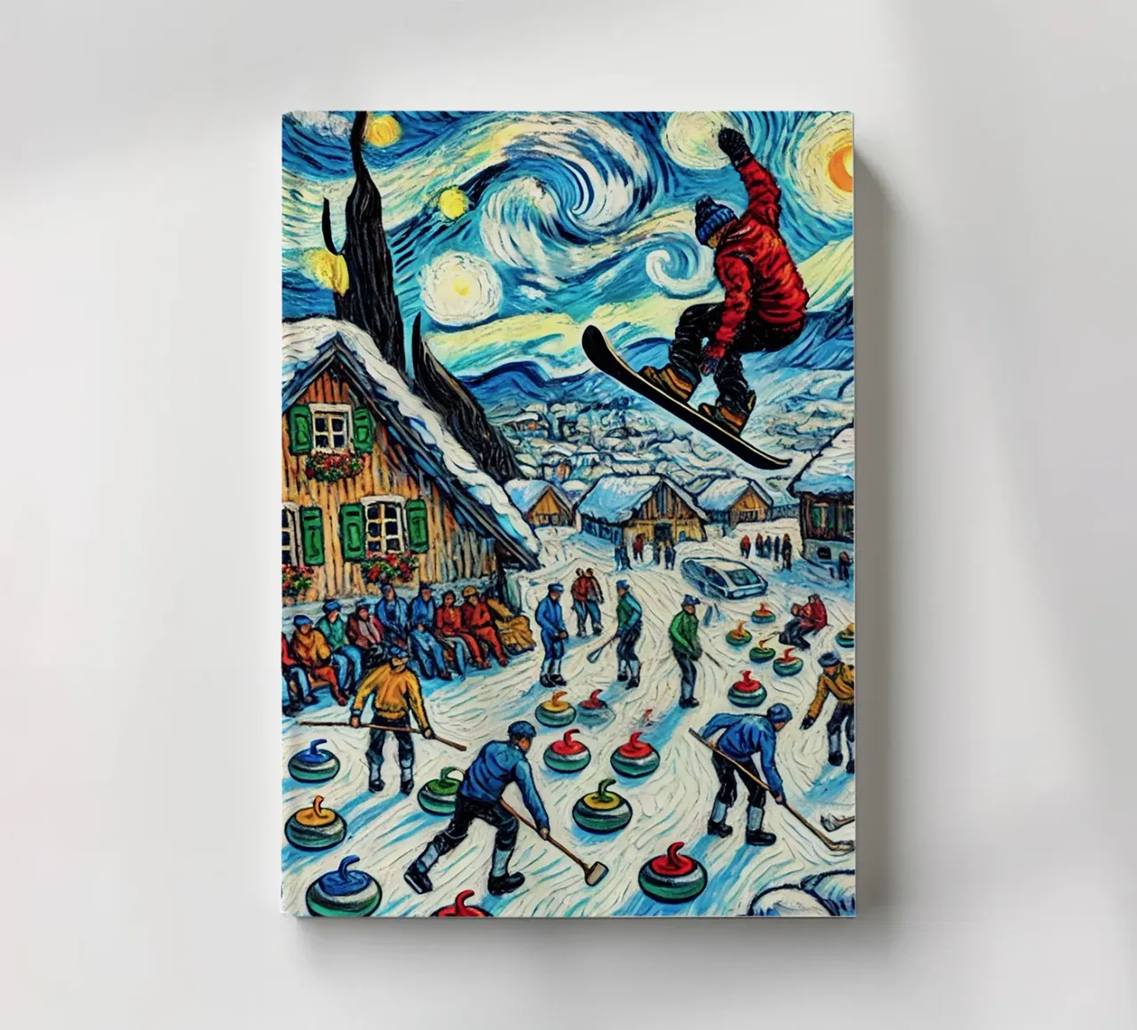 Alpine Curl the Ice notebook by Vintage Van Gogh