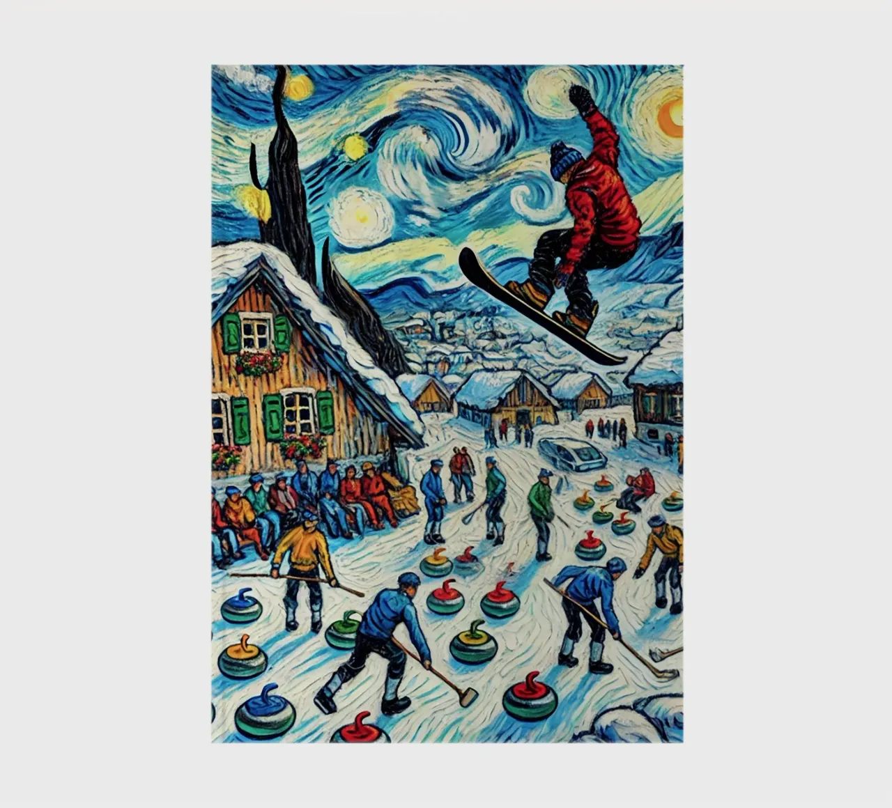 Alpine Curl the Ice notebook by Vintage Van Gogh