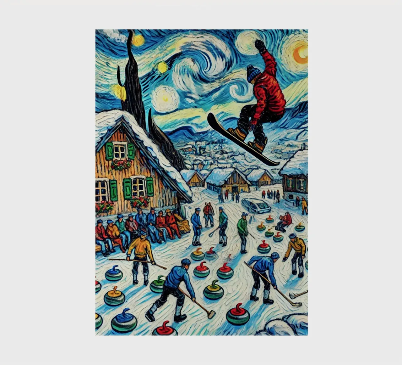 Alpine Curl the Ice notebook by Vintage Van Gogh