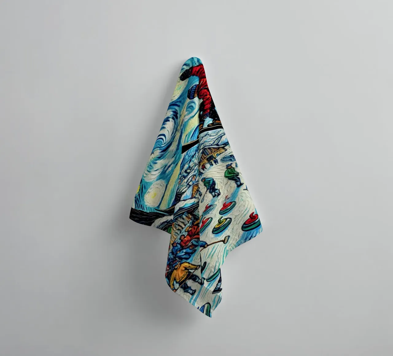 Alpine Curl the Ice asciugamano da bagno da Vintage Van Gogh