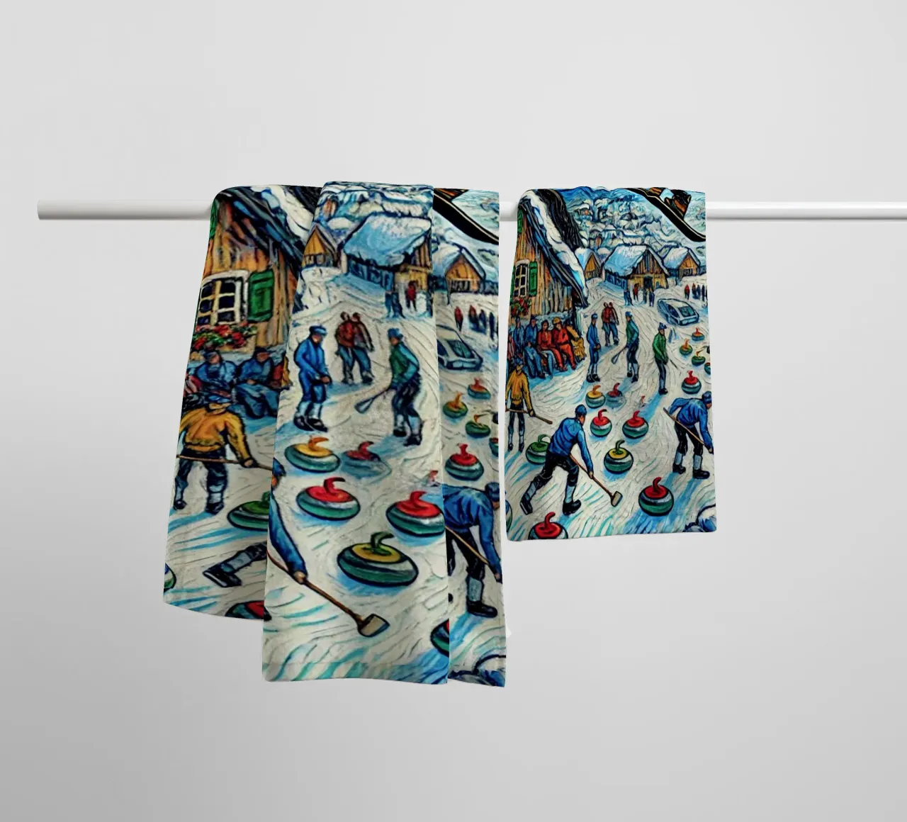 Alpine Curl the Ice asciugamano da bagno da Vintage Van Gogh