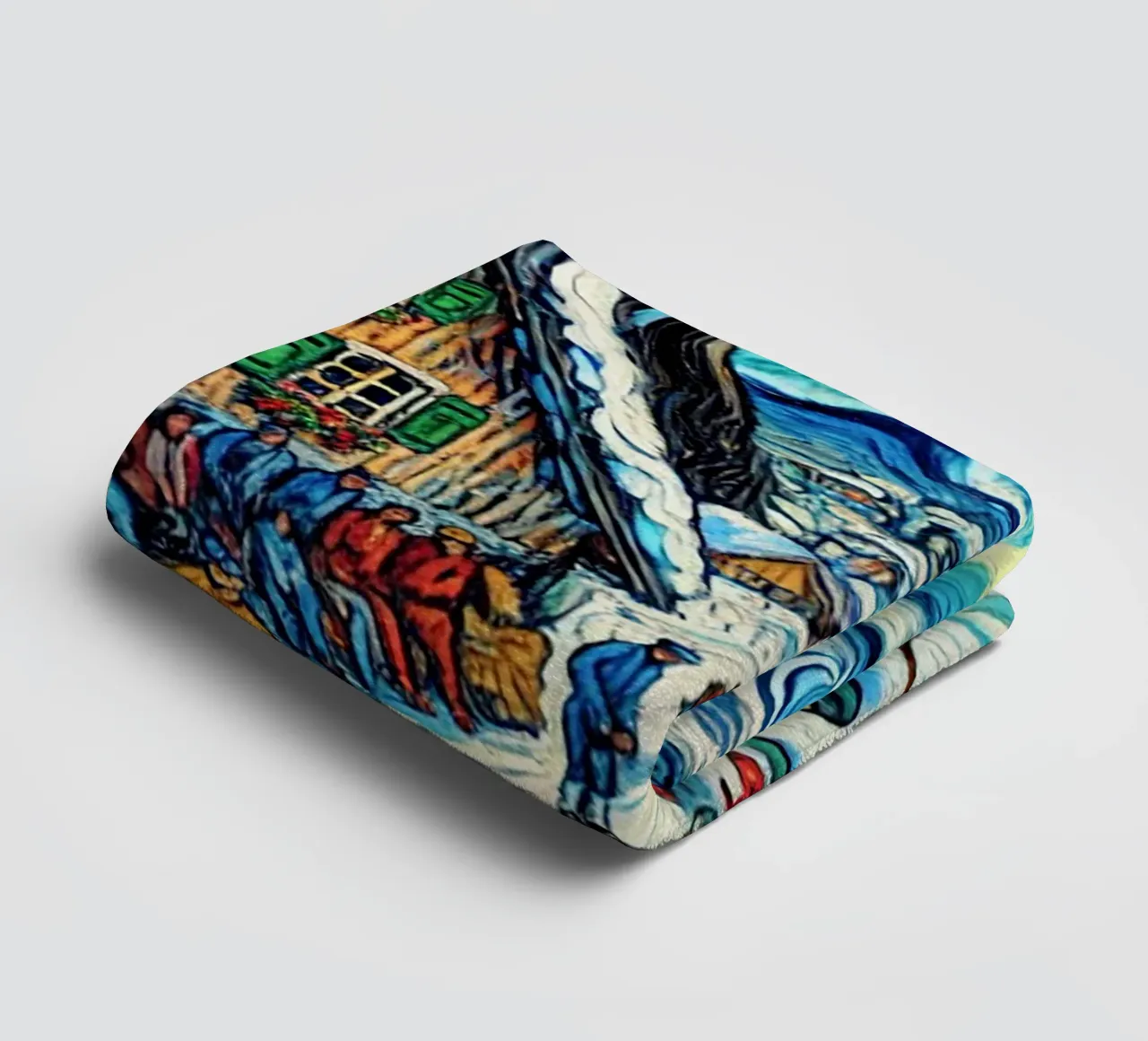 Alpine Curl the Ice asciugamano da bagno da Vintage Van Gogh